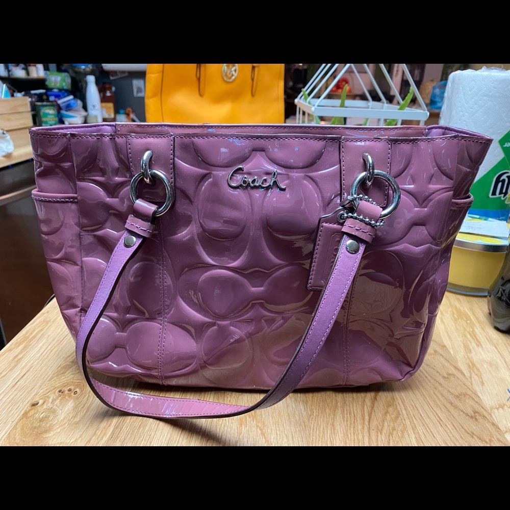 Coach purple pink purse